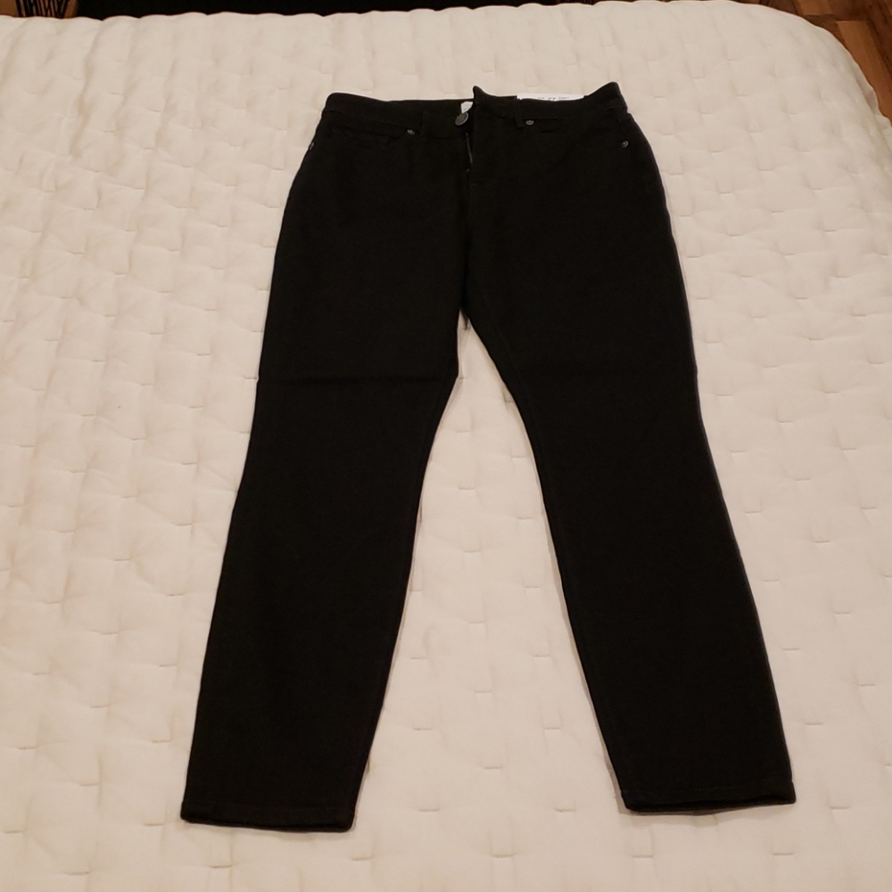 Loft Black Curvy High Waist Skinny Jeans